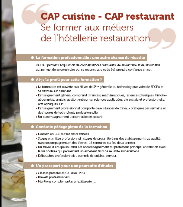 présentation cap hôtel-café-restaurant
